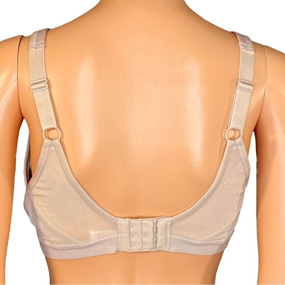 Breezies Beige Natural Embrace Underwire Contour Tee Shirt Bra Size 34D - Picture 3 of 5